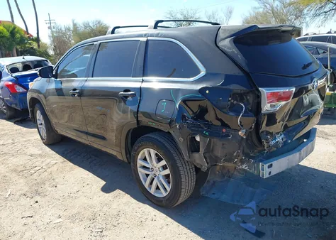 2015 Toyota Highlander Le from USA, damaged, VIN 5TDZARFH9FS013762